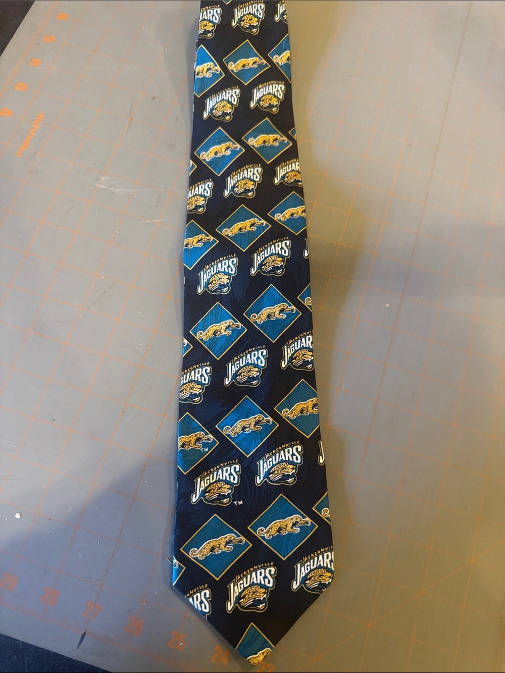 Jacksonville Jaguars NFL Tie in Navy & Teal